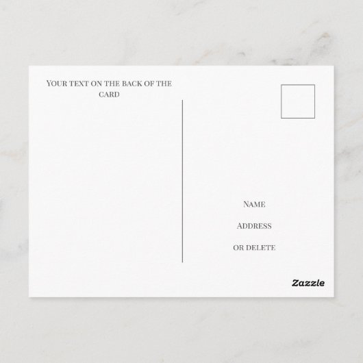 Creëer Uw eigen wandelaar Hoogtepunten Foto Briefkaart (Achterkant)