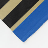 Creëer uw eigen wapenkat blauw goudleeuwen fleece deken (Hoek)