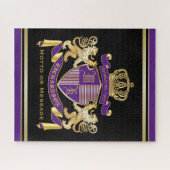 Creëer Uw eigen wapenschild - Monogram kroonemblee Legpuzzel (Horizontaal)