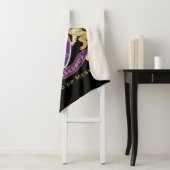 Creëer Uw eigen wapenschild - Monogram kroonemblee Sherpa Deken (In situ)