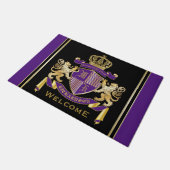 Creëer Uw eigen wapenschild - Monogram lonembleem Deurmat (Schuin)