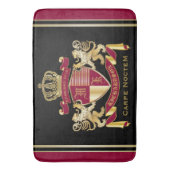 Creëer Uw eigen wapenschild Red Gold Lion Emblem Badmat (Voorkant Verticaal)