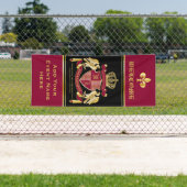 Creëer Uw eigen wapenschild Rood-Eagle Embleem Spandoek (Insitu)