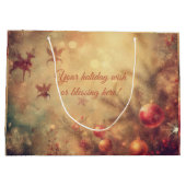 Creëer uw eigen warme kerstballen cadeautas (Achterkant)