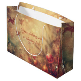 Creëer uw eigen warme kerstballen cadeautas