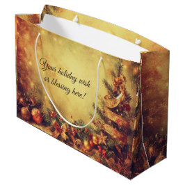 Creëer Uw eigen warme kerstboom met beribboned Groot Cadeauzakje