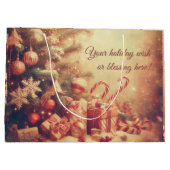 Creëer Uw eigen warme kerstboom & pepermunt Groot Cadeauzakje (Achterkant)