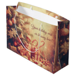 Creëer Uw eigen warme kerstboom & pepermunt Groot Cadeauzakje