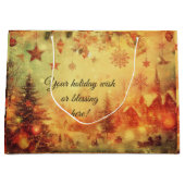 Creëer Uw eigen warme kerstdorp cadeautas (Voorkant)