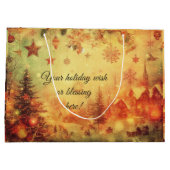 Creëer Uw eigen warme kerstdorp cadeautas (Achterkant)