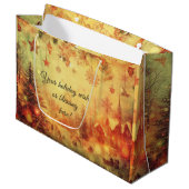 Creëer Uw eigen warme kerstdorp cadeautas (Voorkant Gekanteld)