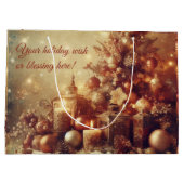 Creëer uw eigen warme kerstkaarsen groot cadeauzakje (Achterkant)