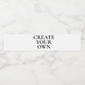 Creëer Uw eigen Waterfles Etiket (Enkel label)