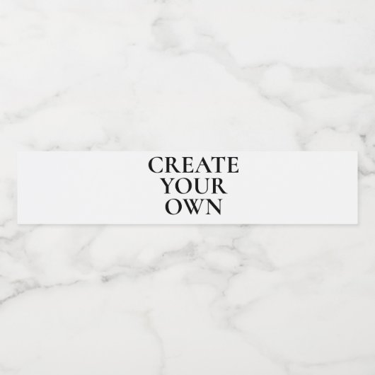 Creëer Uw eigen Waterfles Etiket (Enkel label)