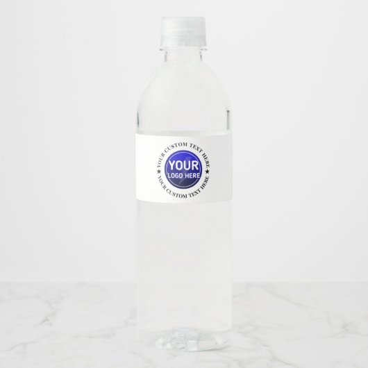 Creëer Uw eigen Waterfles Etiket (Voorkant)