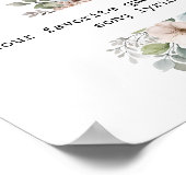 Creëer Uw eigen Waterverf Floral Custom Quote Poster (Hoek)