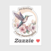 Creëer Uw Eigen Waterverf Hummingbird Aangepaste N Sticker (Vel)