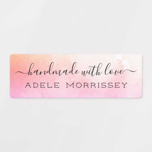 Creëer uw eigen Waterverf met liefde Labels (Design 2)