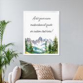 Creëer Uw eigen Waterverf Mountain Quote Poster