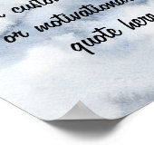 Creëer Uw eigen Waterverf voor Stusty Blue Poster (Hoek)