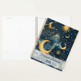 Creëer Uw eigen weemoedige zon & maan hemellichaam Planner