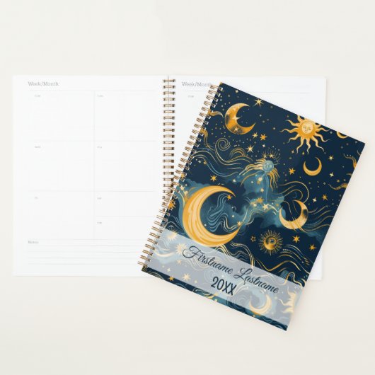 Creëer Uw eigen weemoedige zon & maan hemellichaam Planner (Display)