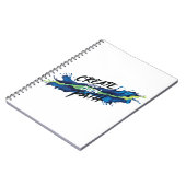 Creëer uw eigen weg levendig Inspirerend ontwerp Notitieboek (Linkerzijde)