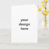 creëer uw eigen wenskaart kaart (Gele Bloem)