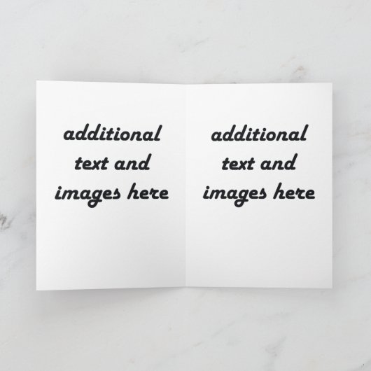 Creëer Uw eigen Wenskaart V Kaart (Binnen)