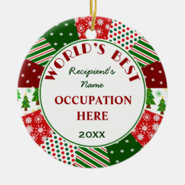 Creëer Uw eigen wereld is het beste Keramisch Ornament