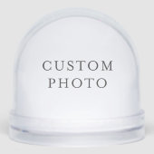 Creëer uw eigen Wereldbol | Aangepaste foto Sneeuwbol (Voorkant)