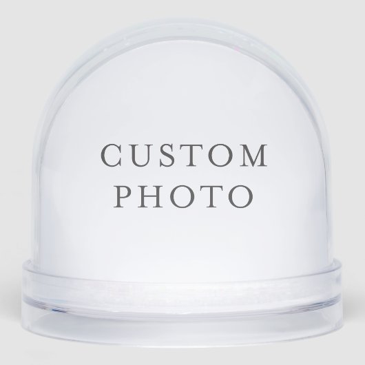 Creëer uw eigen Wereldbol | Aangepaste foto Sneeuwbol (Voorkant)