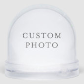 Creëer uw eigen Wereldbol | Aangepaste foto Sneeuwbol (Achterkant)