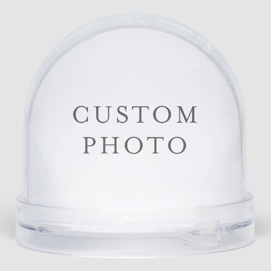 Creëer uw eigen Wereldbol | Aangepaste foto Sneeuwbol (Achterkant)