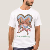 Creëer Uw eigen Western Wees Mijn Valentijn T-shirt (Voorkant)