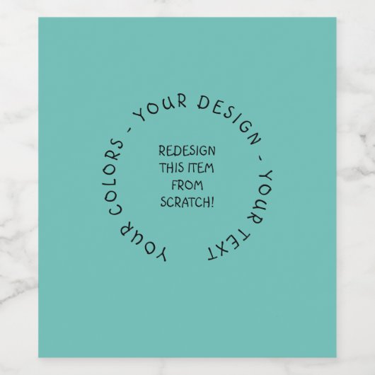 Creëer Uw eigen Wijn Etiket (Enkel label)