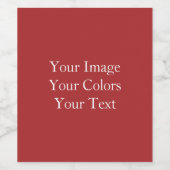 Creëer Uw eigen Wijn Etiket (Enkel label)