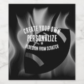 Creëer Uw eigen Wijn Etiket (Enkel label)