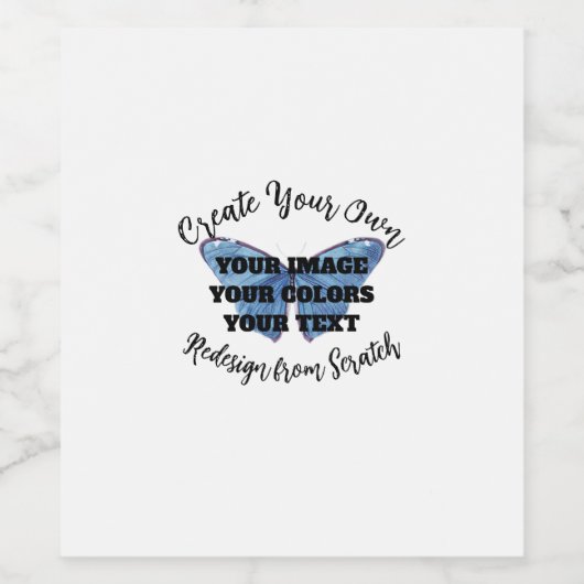 Creëer Uw eigen Wijn Etiket (Enkel label)