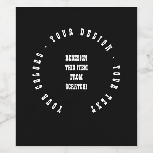 Creëer Uw eigen Wijn Etiket (Enkel label)