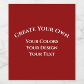 Creëer Uw eigen Wijn Etiket (Enkel label)