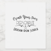 Creëer Uw eigen Wijn Etiket (Enkel label)