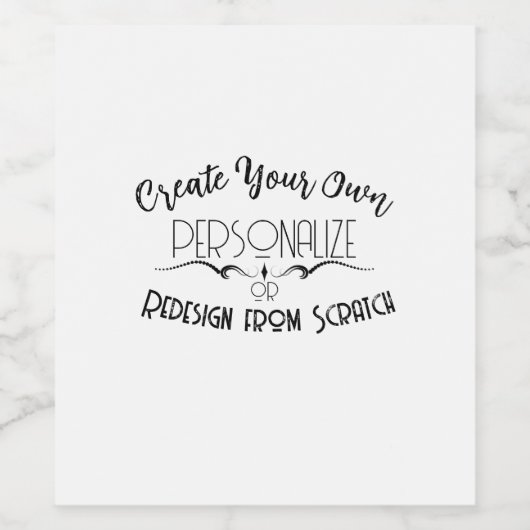 Creëer Uw eigen Wijn Etiket (Enkel label)