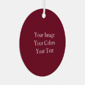 Creëer Uw eigen wijnrood Metalen Ornament (Voorkant Rechts)