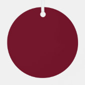 Creëer Uw eigen wijnrood Metalen Ornament (Achterkant)