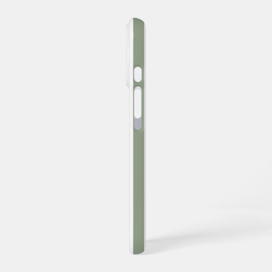 Creëer uw eigen wijze groen wit gestreept patroon iPhone 16 hoesje (Linkerkant)