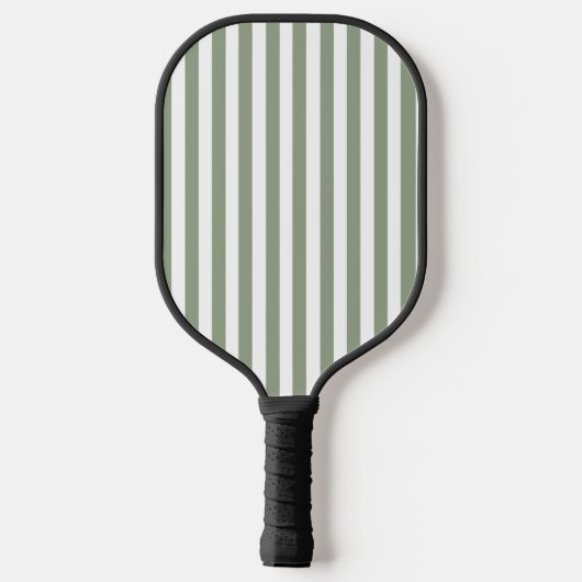 Creëer uw eigen wijze groen wit gestreept patroon pickleball paddle (Achterkant)