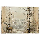 Creëer uw eigen wilde hert winter groot cadeauzakje (Achterkant)