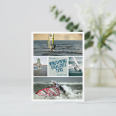 Creëer uw eigen windsurf foto Briefkaart (Staand voorkant)