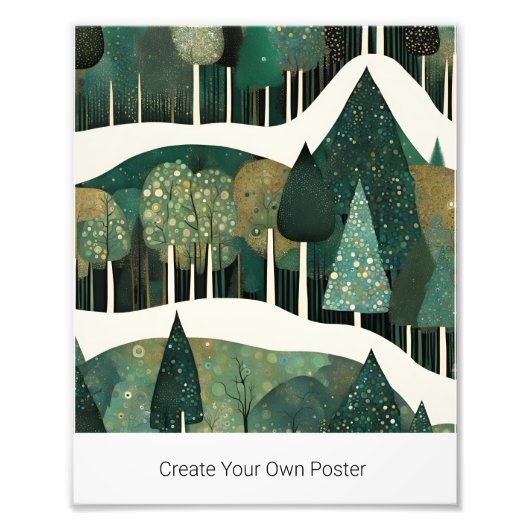 Creëer Uw eigen Winter Christmas Quote Foto Afdruk (Voorkant)